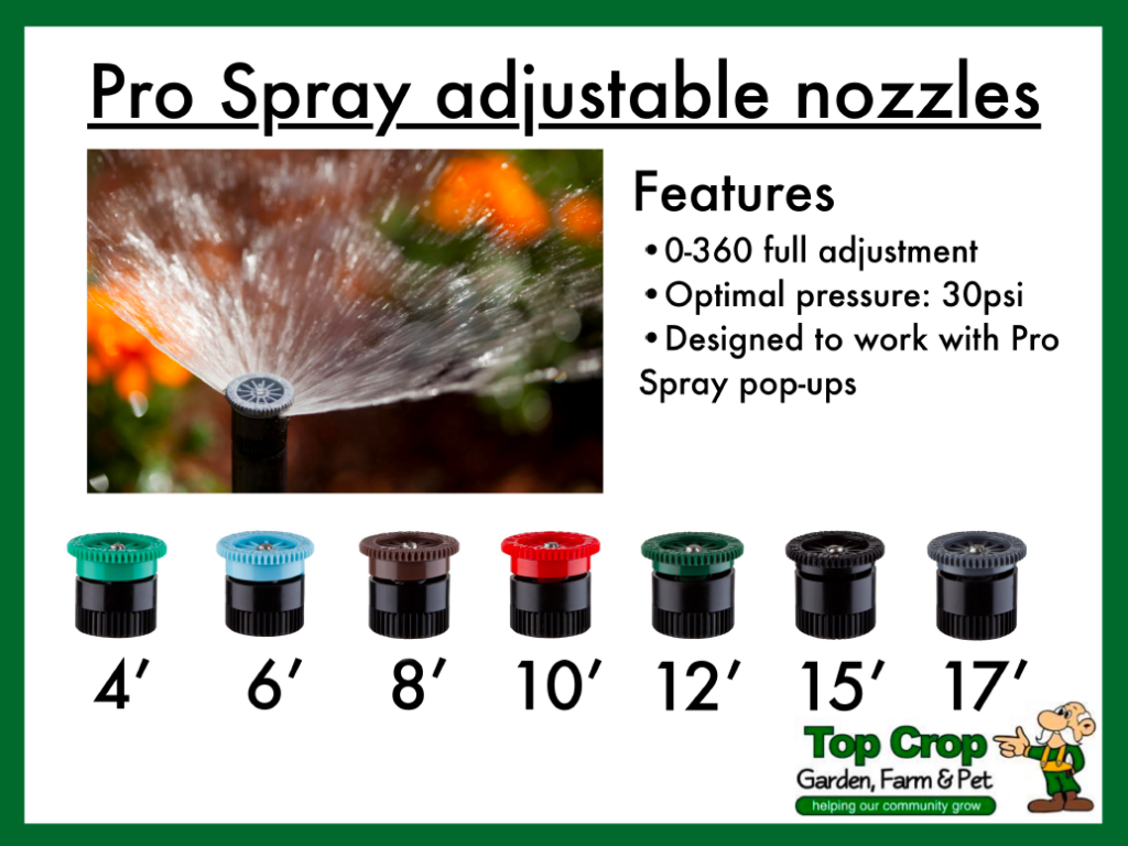 Pro Spray Adjustable Nozzles